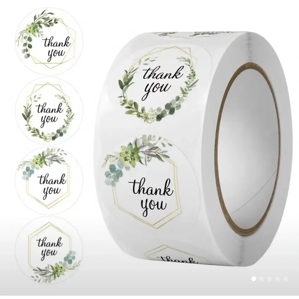 Thank You Stickers 1 inch/500 piece